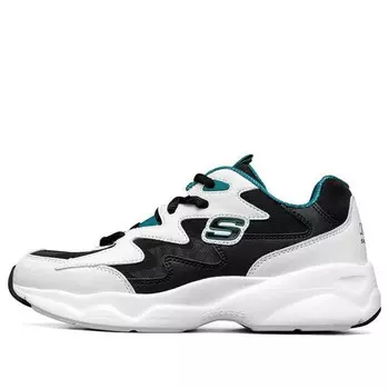 Кроссовки d'lites airy low-top running shoes white/black/green Skechers, белый