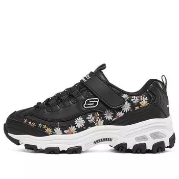 Кроссовки d'lites floral 'black multi' Skechers, черный
