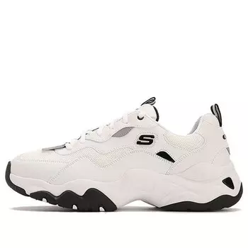 Кроссовки d'lites low running shoes white Skechers, белый