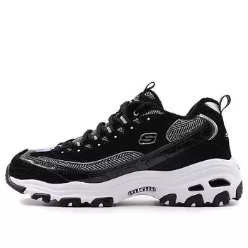 Кроссовки d lites low-top running shoes black/white Skechers, черный
