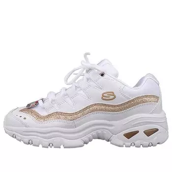 Кроссовки d'lites running shoes white/gold Skechers, белый