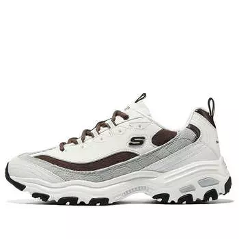 Кроссовки d'lites varsity spirit sneaker 'white brown grey' Skechers, белый