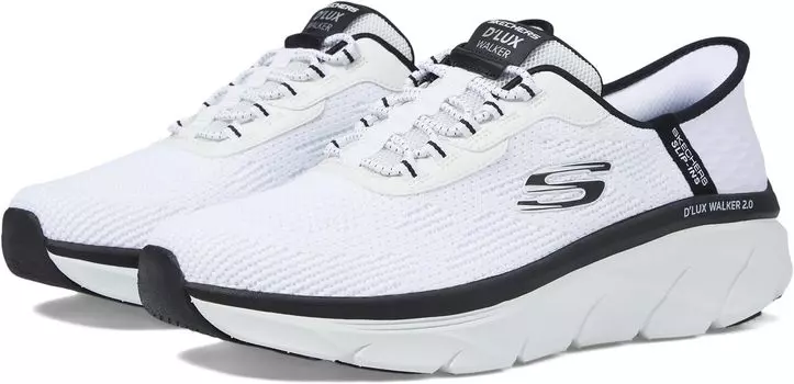 Кроссовки D'Lux Walker 2.0 Rezinate Hands Free Slip-In SKECHERS, цвет White/Black