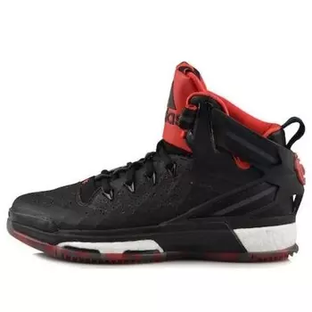 Кроссовки d rose 6 boost 'road 'black red' Adidas, черный