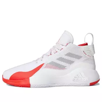 Кроссовки d rose 773 2020 'white vivid red' Adidas, белый