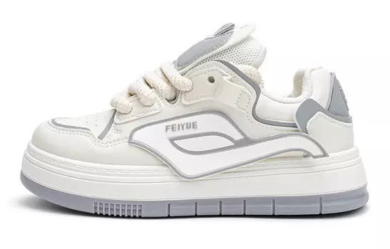 Кроссовки Dafu leaps forward Skateboarding Shoes Women's Low-top, белый/черный