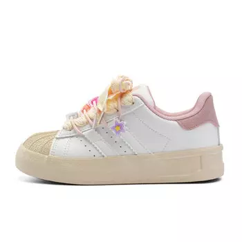 Кроссовки Dafu leaps forward Skateboarding Shoes Women's Low-top White, розовый