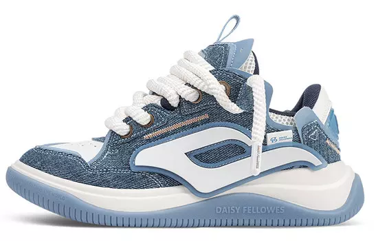 Кроссовки DAISY FELLOWES Rocket 001 Stylish Skateboarding Shoes Unisex Low-top Blue, синий