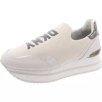 Кроссовки Dalla-Wedge женские кожаные повседневные и модные кроссовки DKNY, цвет pebble