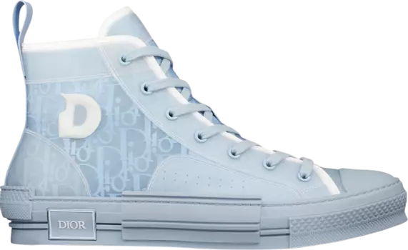 Кроссовки Daniel Arsham x Dior B23 High Dior Oblique - Light Blue, синий