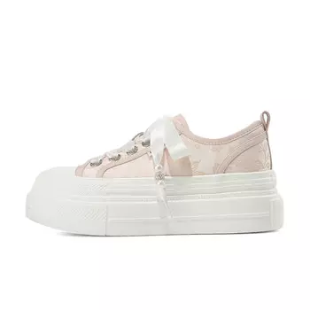 Кроссовки Daphne Canvas Low-Top, светло-розовый/белый