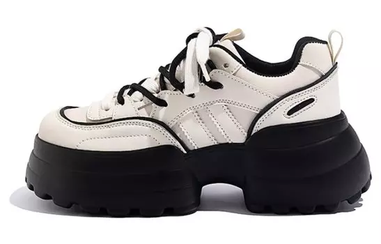 Кроссовки DAPHNE Chunky Sneakers Women's Low-top, бежевый/черный