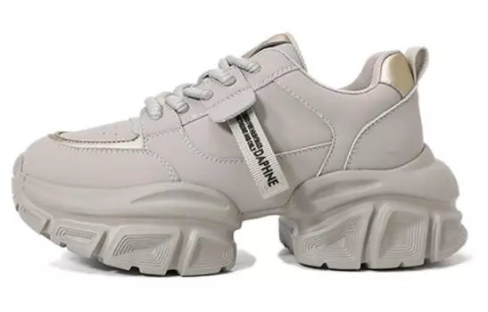 Кроссовки DAPHNE Chunky Sneakers Women's Low-Top, серый