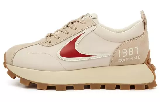 Кроссовки DAPHNE Lifestyle Shoes Women's Low-top, цвет Apricot