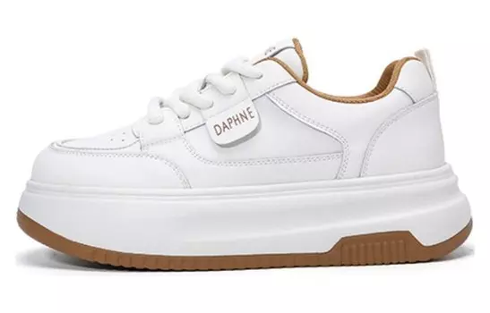 Кроссовки DAPHNE Skateboarding Shoes Women's Low-top, бежевый/черный