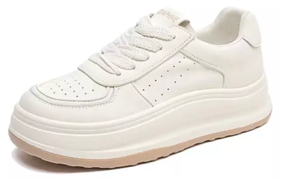 Кроссовки DAPHNE Skateboarding Shoes Women's Low-top, бежевый/черный