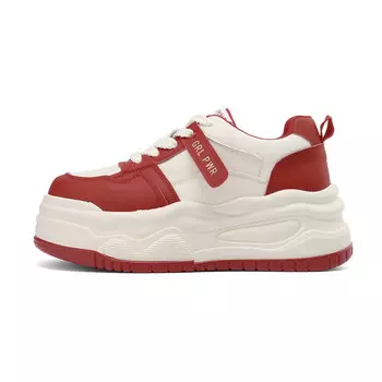 Кроссовки DAPHNE Skateboarding Shoes Women's Low-top, красный