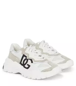 Кроссовки daymaster из нейлона и замши Dolce&Gabbana, белый