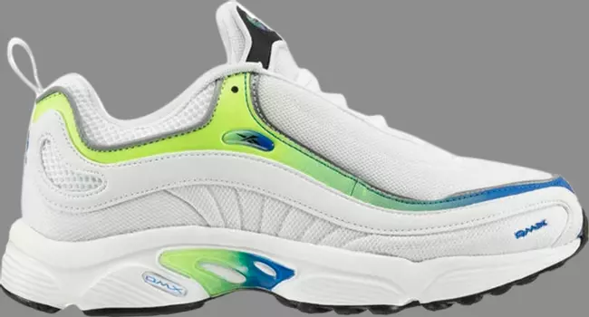 Кроссовки daytona dmx mu 'white cobalt lime' Reebok, белый