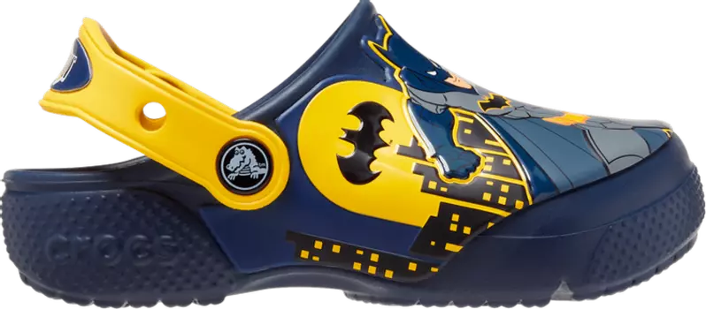 Кроссовки DC Comics x Classic Clog Kids 'Fun Lab - Batman Patch', синий