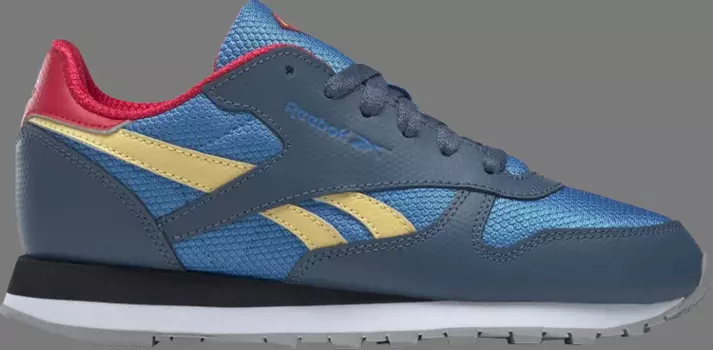 Кроссовки dc comics x classic leather big kid 'superboy and supergirl' Reebok, синий