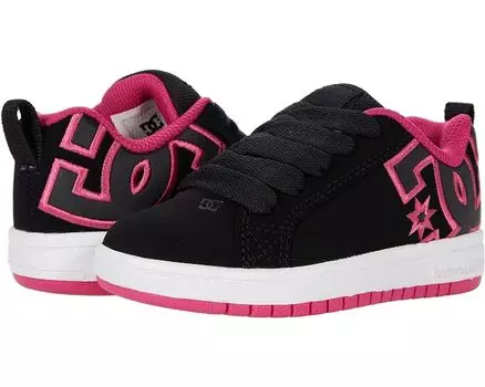 Кроссовки Dc Court Graffik, цвет Black/Pink Stenci