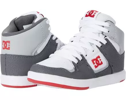 Кроссовки DC Cure Casual High-Top Boys Skate Shoes Sneakers, цвет White/Grey/Red