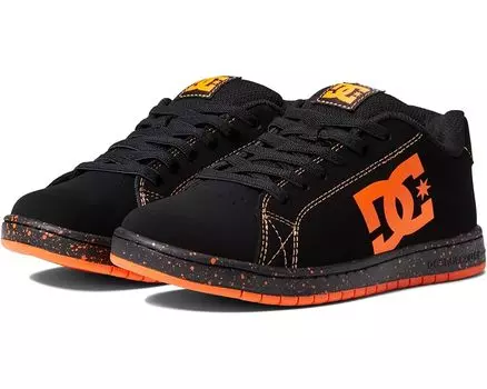Кроссовки DC Gaveler Casual Low Top Elastic Skate Shoes Sneakers Little Kid, цвет Black/Black/Orange
