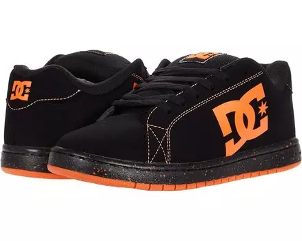 Кроссовки DC Gaveler Casual Low Top Skate Shoes Sneakers, цвет Black/Orange