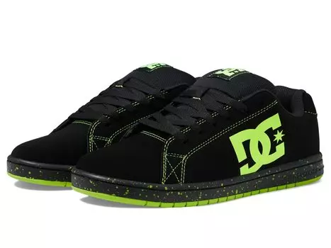 Кроссовки DC Gaveler Casual Low Top Skate Shoes Sneakers, цвет Black/Lime Green