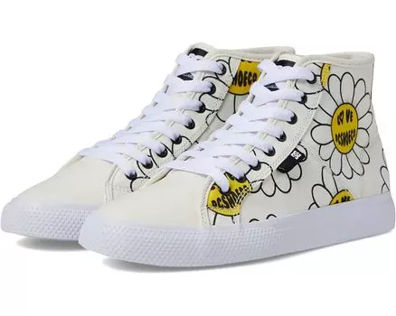 Кроссовки DC Manual Hi TXSE, цвет White/Black/Flower