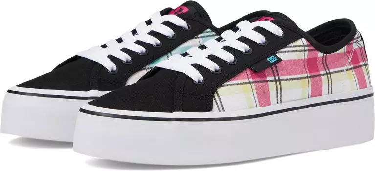 Кроссовки DC Manual Platform, цвет Grunge Plaid