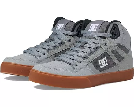 Кроссовки DC Pure High-Top WC, цвет Grey/White/Grey