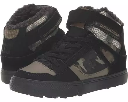 Кроссовки Dc Pure High-Top WNT EV, цвет Olive Camouflage