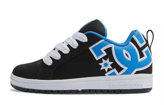 Кроссовки DC Shoes Court Graffik Kids Skateboarding Shoes Kids Low-top, черный