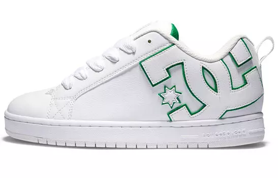 Кроссовки DC Shoes Court Graffik Skateboarding, белый/зеленый
