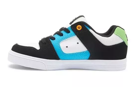 Кроссовки DC Shoes Kids Lifestyle Shoes Kids Low-top White/Blue/Orange/Black, белый/синий/оранжевый/черный