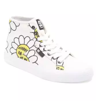 Кроссовки DC Shoes "Руководство", цвет White/Black/Flower