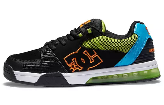 Кроссовки DC Shoes Versatile Lifestyle Shoes Men Low-top Black/Green/Blue, черный
