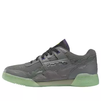 Кроссовки dc workout plus shoes 'essential grey / free green' Reebok, серый