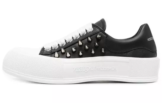 Кроссовки Deck Lifestyle женские с низким верхом, черные Alexander Mcqueen