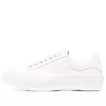 Кроссовки deck plimsoll lace-up sneakers 'white' Alexander Mcqueen, белый