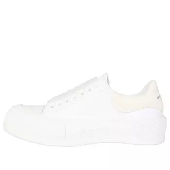 Кроссовки deck skate plimsoll shoes 'white' Alexander Mcqueen, белый