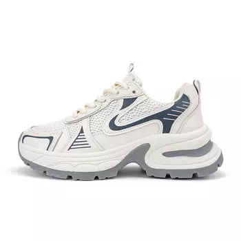 Кроссовки DEERWAY Chunky Sneakers Women's Low-top, серебряный