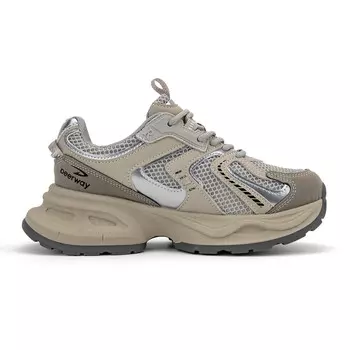 Кроссовки DEERWAY Chunky Sneakers Women's Low-top Silver Gray, серый