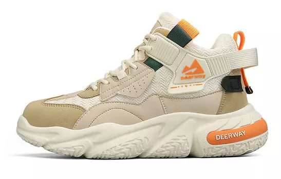 Кроссовки DEERWAY Lifestyle Shoes Men Mid-top Beige, бежевый