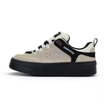 Кроссовки DEERWAY Skateboarding Shoes Women's Low-top, бежевый/черный