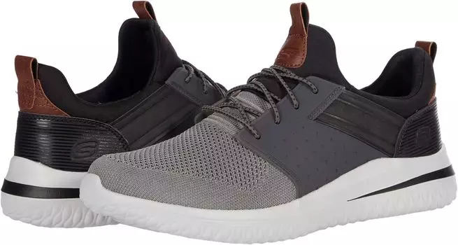 Кроссовки Delson 3.0 - Cicada SKECHERS, серый/черный
