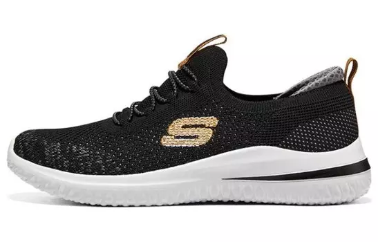 Кроссовки Delson 3.0 Lifestyle для мужчин с низким верхом, черного/белого цвета Skechers