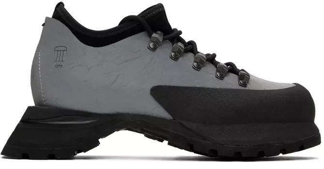 Кроссовки DEMON Silver & Black Poyana